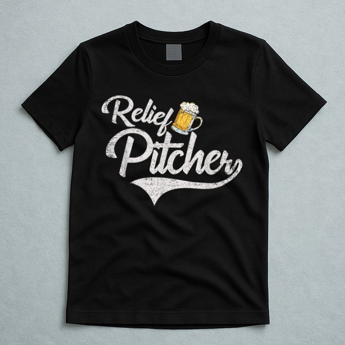Relief Pitcher Beer And Baseball Funny T-Shirt