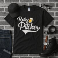Relief Pitcher Beer And Baseball Funny Tall T-Shirt