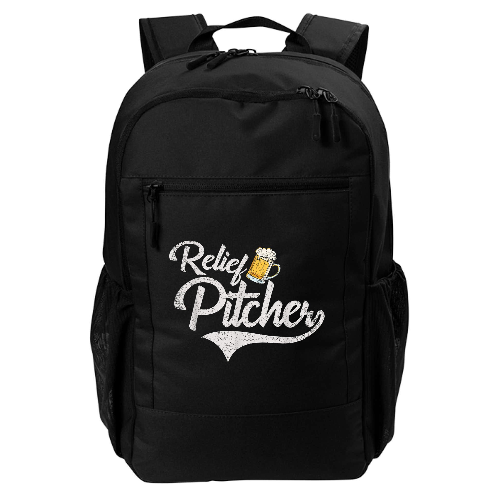 Relief Pitcher Beer And Baseball Funny Backpack