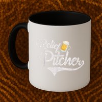 Relief Pitcher Beer And Baseball Funny Mug