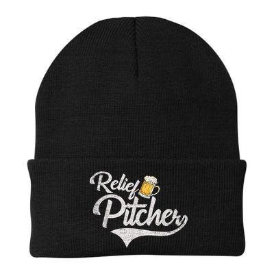 Relief Pitcher Beer And Baseball Funny Beanie