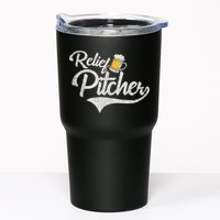 Relief Pitcher Beer And Baseball Funny Tumbler
