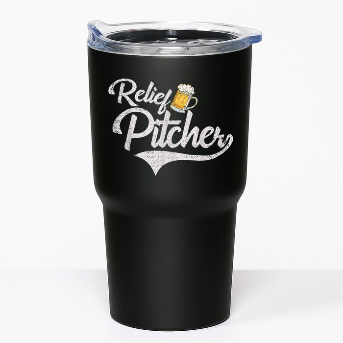Relief Pitcher Beer And Baseball Funny Tumbler