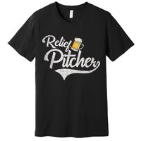 Relief Pitcher Beer And Baseball Funny Premium T-Shirt