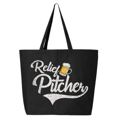Relief Pitcher Beer And Baseball Funny 25L Jumbo Tote