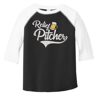 Relief Pitcher Beer And Baseball Funny Toddler Fine Jersey T-Shirt