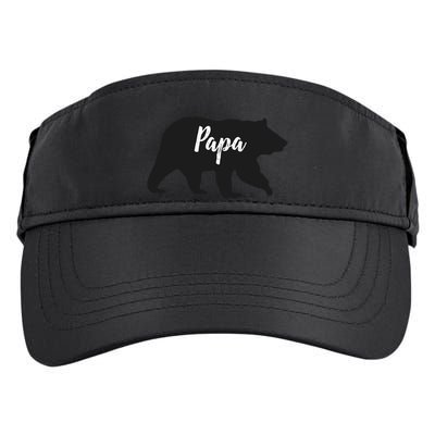 Rustic Papa Bear Funny Gift Adult Drive Performance Visor