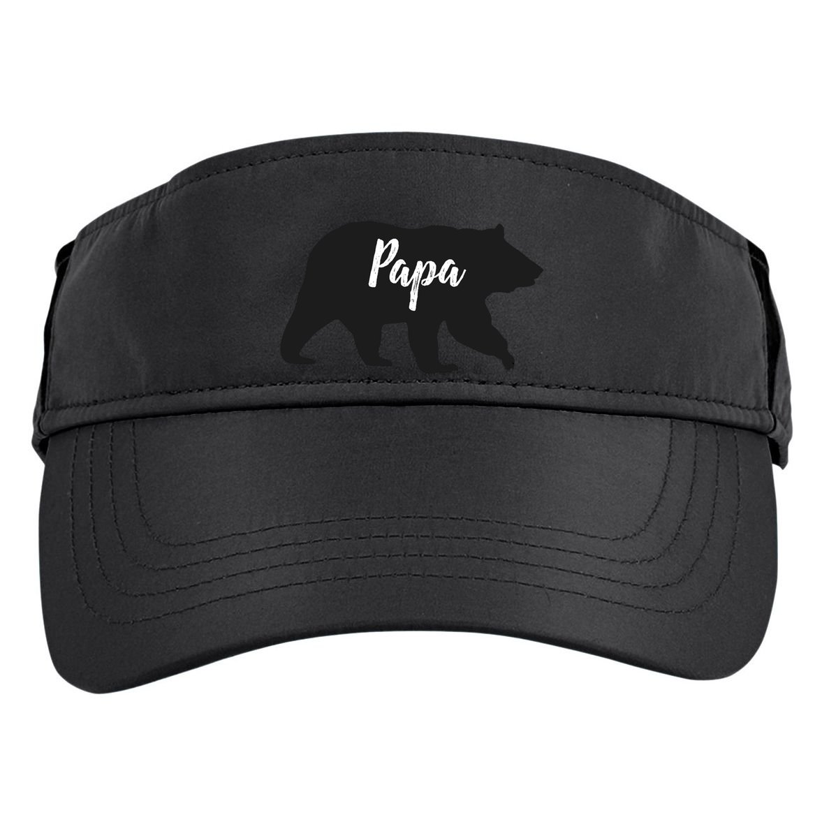 Rustic Papa Bear Funny Gift Adult Drive Performance Visor