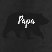 Rustic Papa Bear Funny Gift Adult Drive Performance Visor