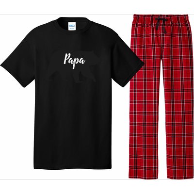 Rustic Papa Bear Funny Gift Pajama Set