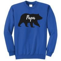 Rustic Papa Bear Funny Gift Sweatshirt