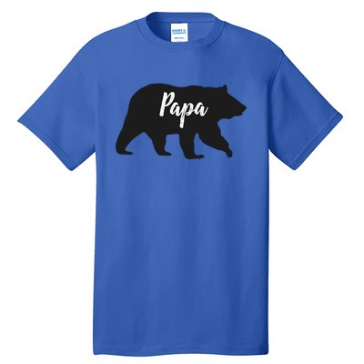 Rustic Papa Bear Funny Gift Tall T-Shirt