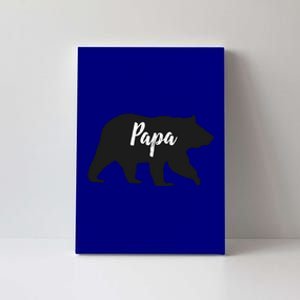 Rustic Papa Bear Funny Gift Canvas