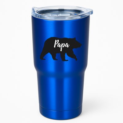 Rustic Papa Bear Funny Gift Tumbler