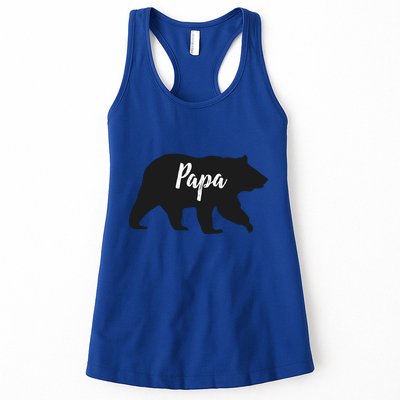 Rustic Papa Bear Funny Gift Womens Tank Top