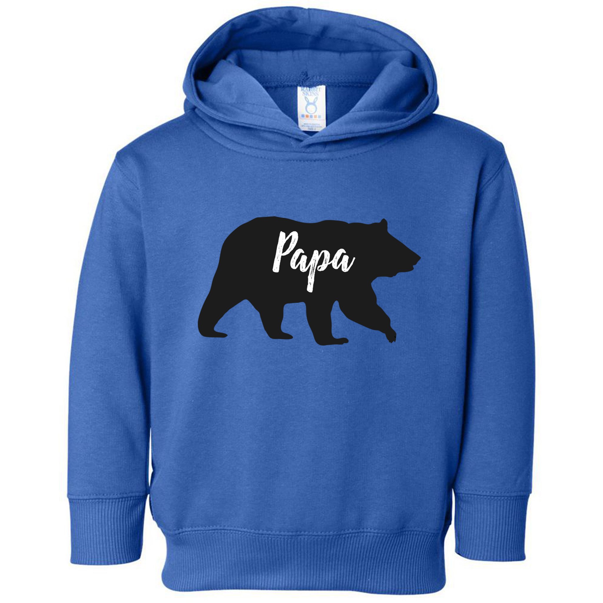 Rustic Papa Bear Funny Gift Toddler Hoodie