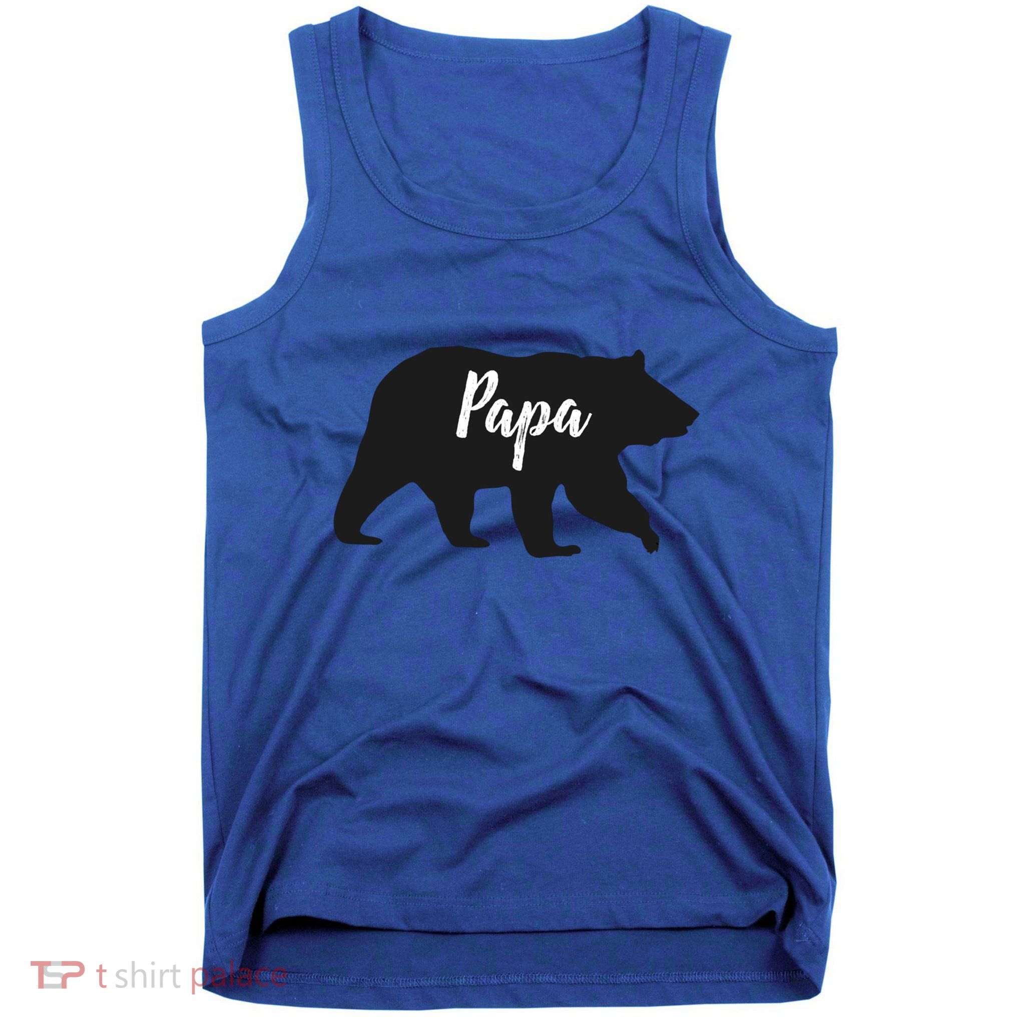Rustic Papa Bear Funny Gift Tank Top