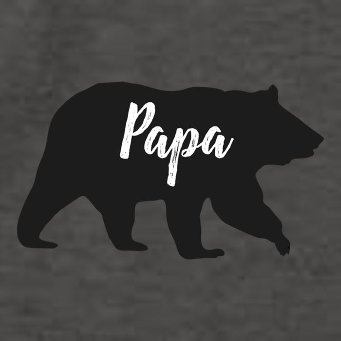 Rustic Papa Bear Funny Gift Vector Backpack
