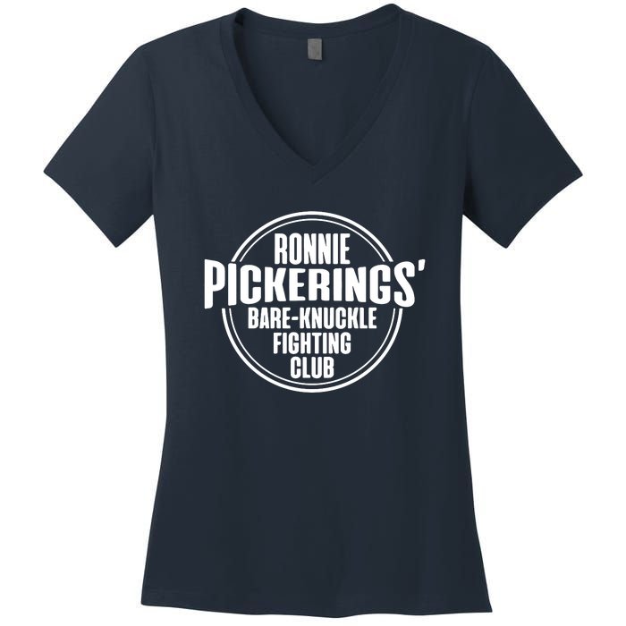 Ronnie Pickering Bare Knuckle Fighting Club Women's V-Neck T-Shirt