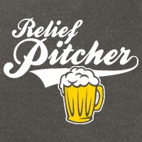 Relief Pitcher Beer And Baseball Cotton Canvas Backpack