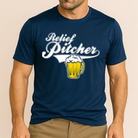 Relief Pitcher Beer And Baseball Cooling Performance Crew T-Shirt