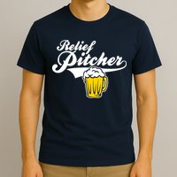 Relief Pitcher Beer And Baseball T-Shirt