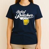 Relief Pitcher Beer And Baseball T-Shirt