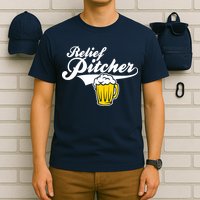 Relief Pitcher Beer And Baseball T-Shirt