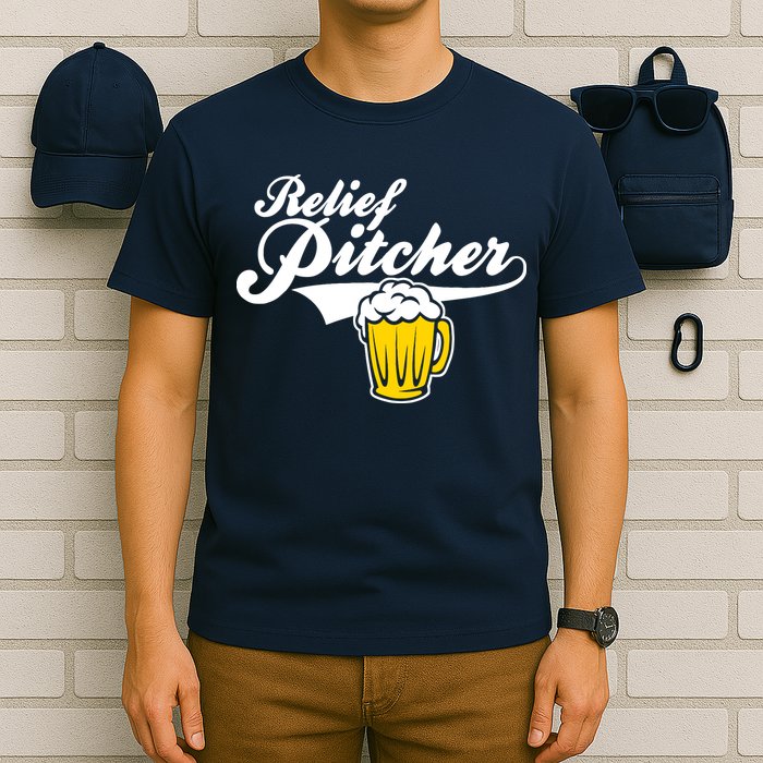 Relief Pitcher Beer And Baseball T-Shirt