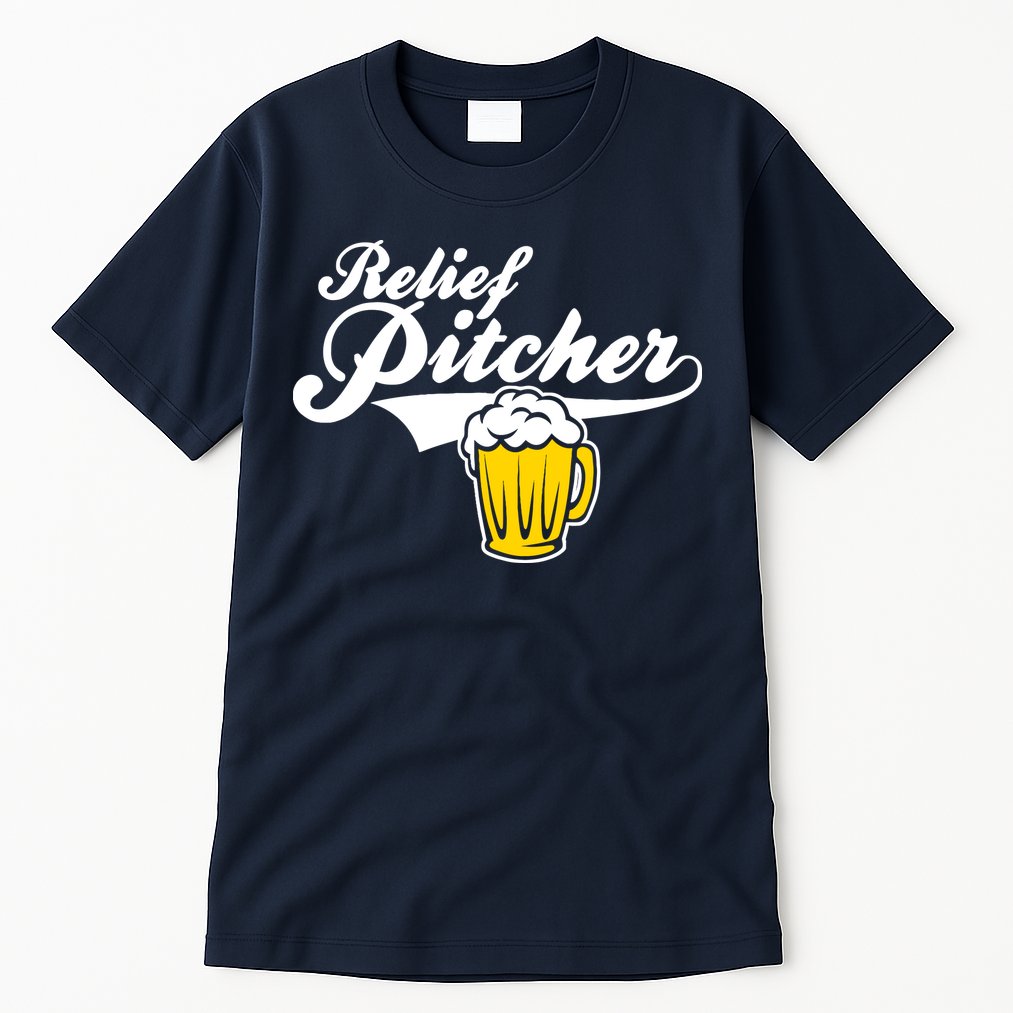 Relief Pitcher Beer And Baseball Tall T-Shirt