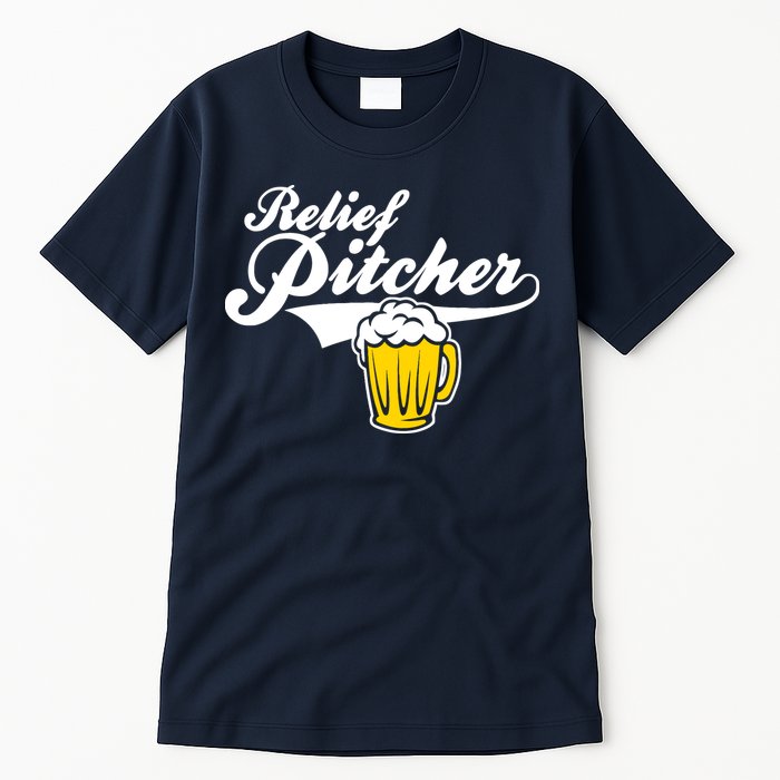 Relief Pitcher Beer And Baseball Tall T-Shirt