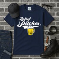 Relief Pitcher Beer And Baseball Tall T-Shirt