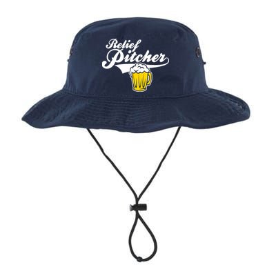 Relief Pitcher Beer And Baseball Bucket Hat