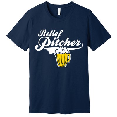 Relief Pitcher Beer And Baseball Premium T-Shirt