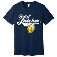 Relief Pitcher Beer And Baseball Premium T-Shirt