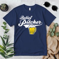 Relief Pitcher Beer And Baseball Premium T-Shirt