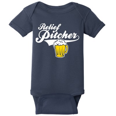 Relief Pitcher Beer And Baseball Baby Bodysuit