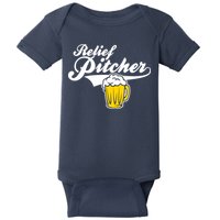 Relief Pitcher Beer And Baseball Baby Bodysuit