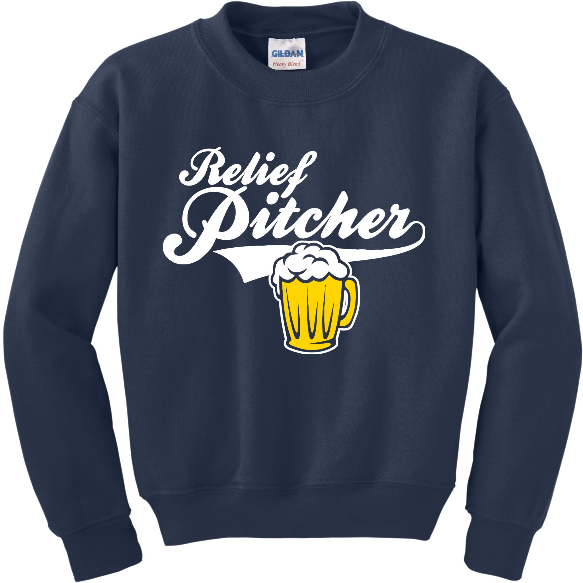 Relief Pitcher Beer And Baseball Kids Sweatshirt