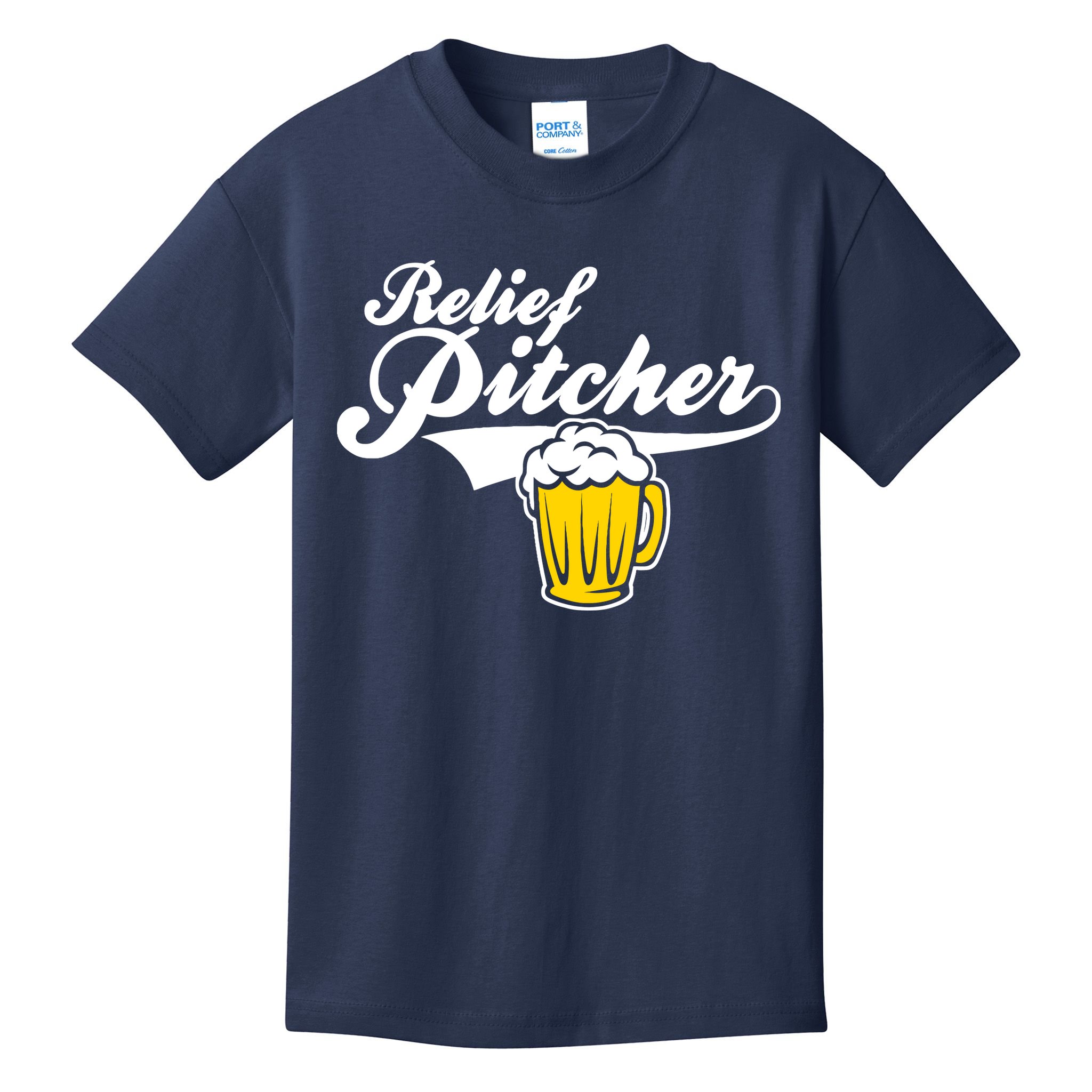 Relief Pitcher Beer And Baseball Kids T-Shirt