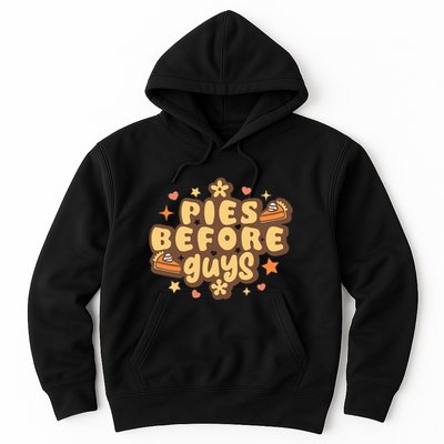 Retro Pies Before Guys Funny Thanksgiving Pies Hoodie