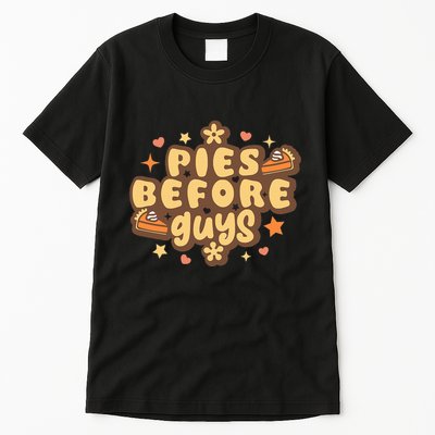 Retro Pies Before Guys Funny Thanksgiving Pies Tall T-Shirt