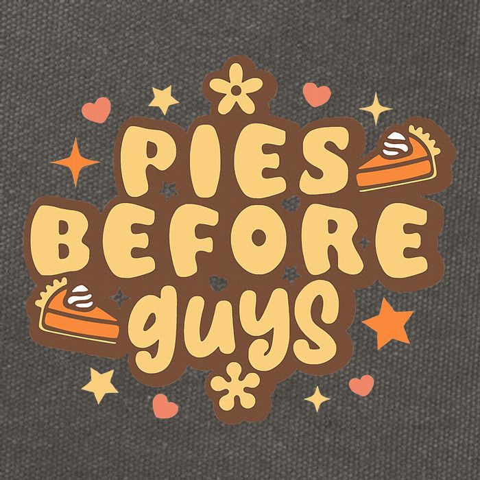 Retro Pies Before Guys Funny Thanksgiving Pies Cotton Canvas Backpack