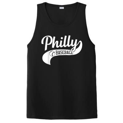 Retro Philadelphia Baseball Vintage Philly Swoosh PosiCharge Competitor Tank