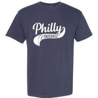 Retro Philadelphia Baseball Vintage Philly Swoosh Garment-Dyed Heavyweight T-Shirt