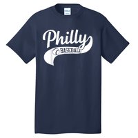 Retro Philadelphia Baseball Vintage Philly Swoosh Tall T-Shirt