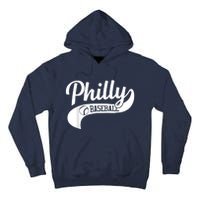 Retro Philadelphia Baseball Vintage Philly Swoosh Tall Hoodie