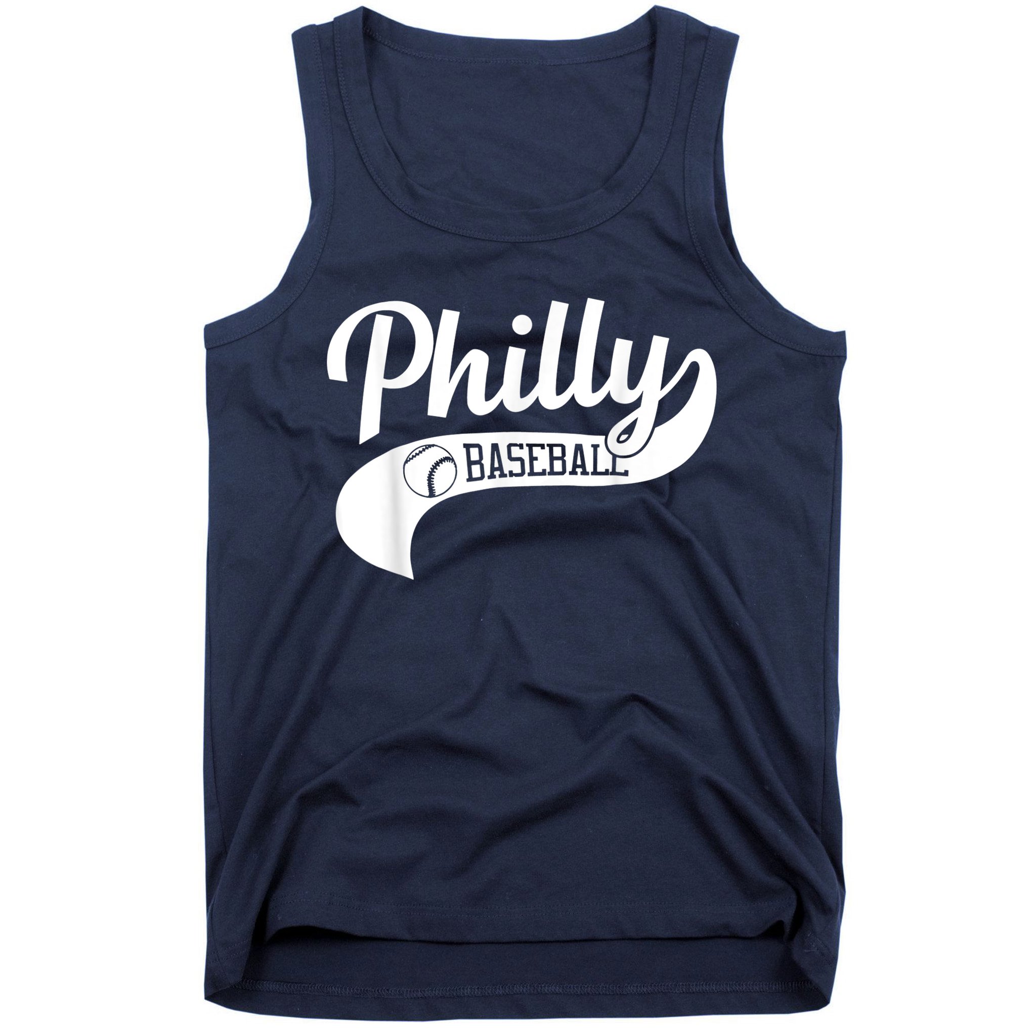 Retro Philadelphia Baseball Vintage Philly Swoosh Tank Top