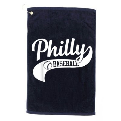 Retro Philadelphia Baseball Vintage Philly Swoosh Golf Towel