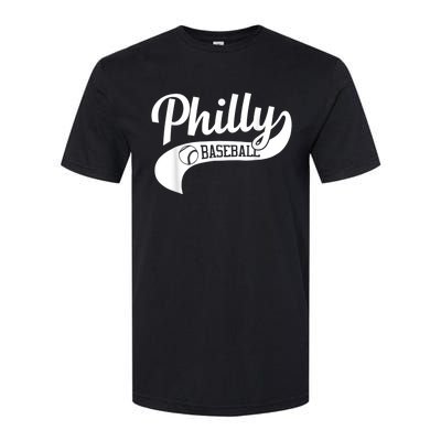 Retro Philadelphia Baseball Vintage Philly Swoosh Softstyle® CVC T-Shirt